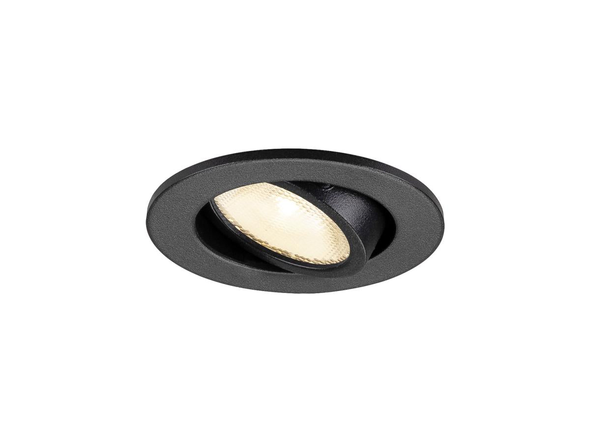 NEW TRIA® 45, DL, rund, Deckeneinbauleuchte, 3000K 24°, sw