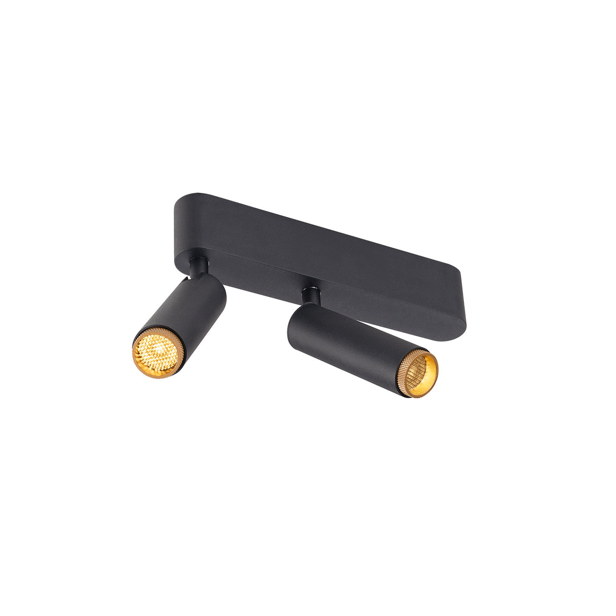 GRIP! S, Deckenaufbaul. double PHASE 3000K, 21W, 29° sw/gold