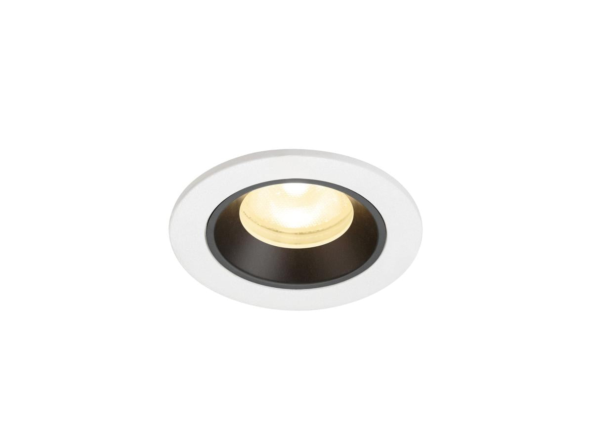 NUMINOS XS, Deckeneinbauleuchte weiß/schwarz 3000K 55°
