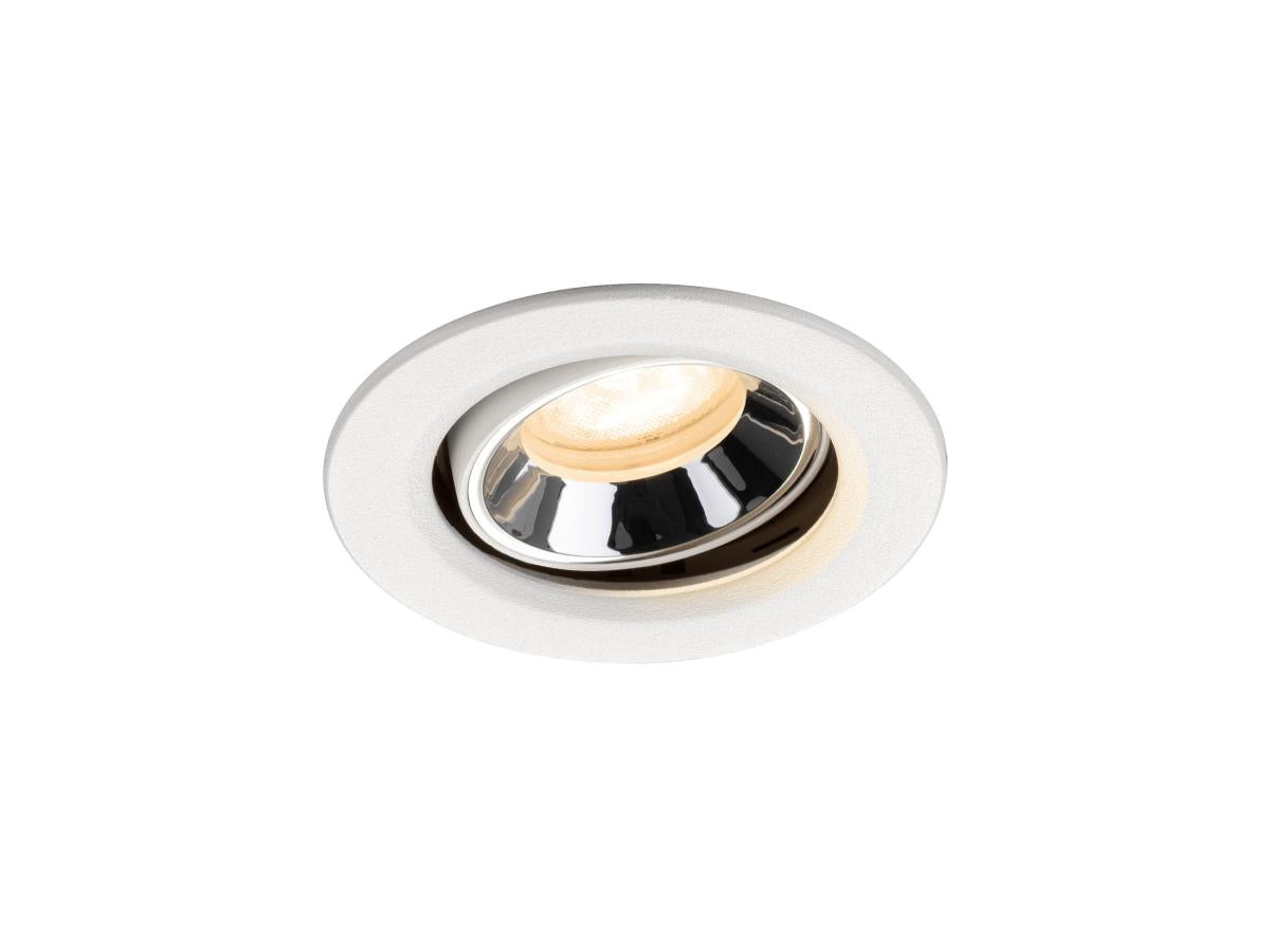 NUMINOS MOVE XS, Deckeneinbauleuchte weiß/chrom 2700K 55°