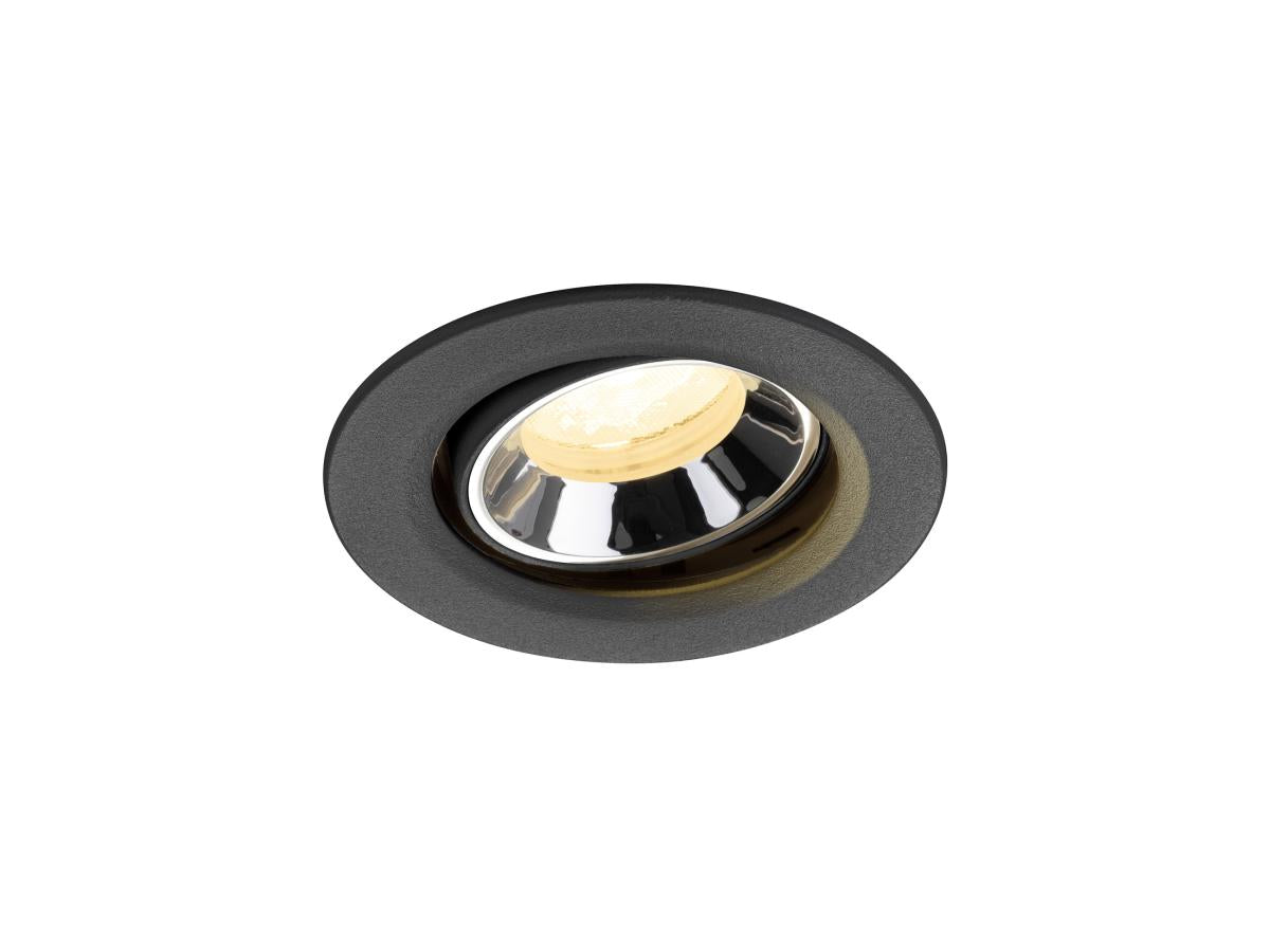NUMINOS MOVE XS, Deckeneinbauleuchte schwarz/chrom 3000K 40°