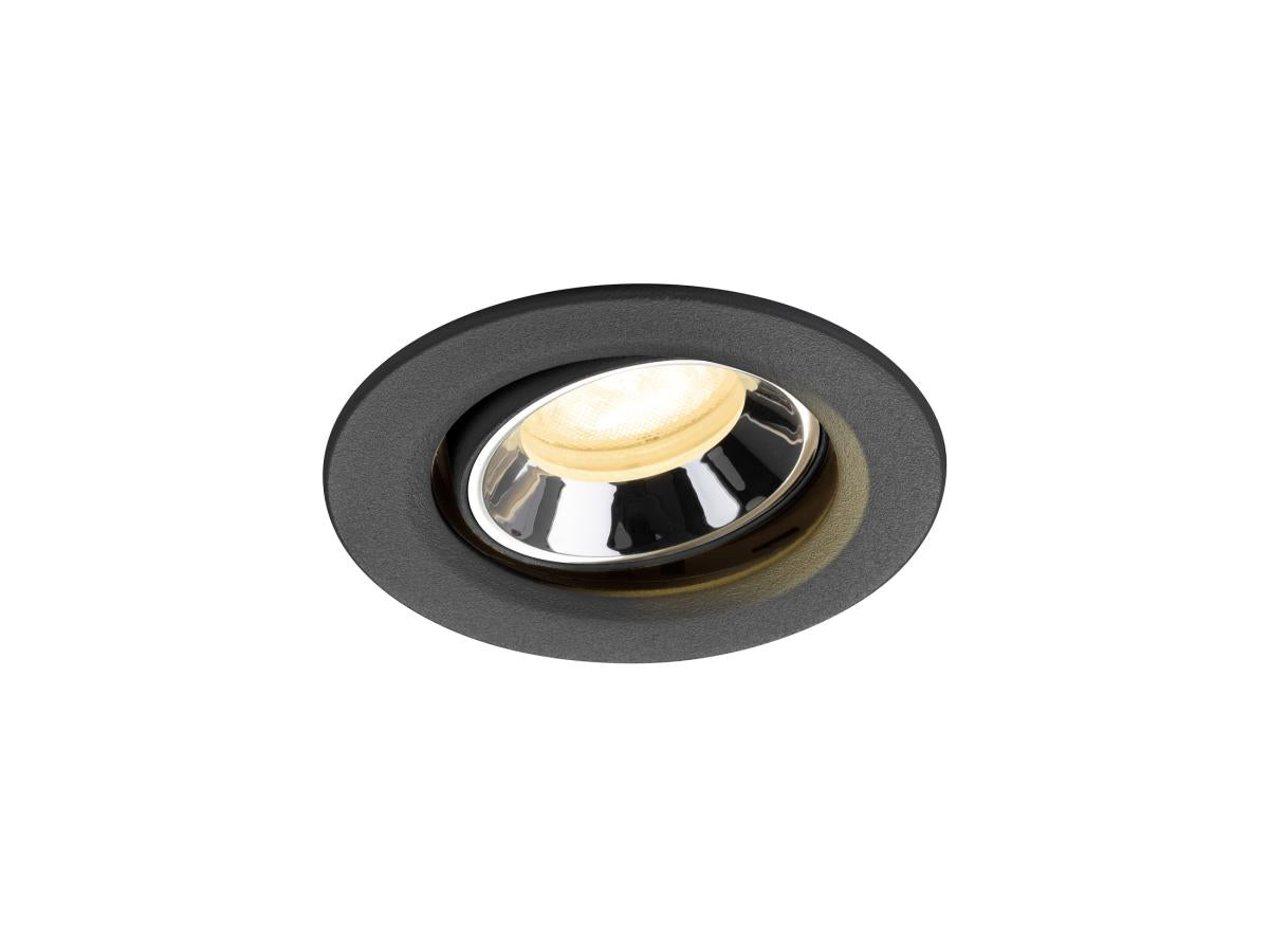 NUMINOS MOVE XS, Deckeneinbauleuchte schwarz/chrom 4000K 55°