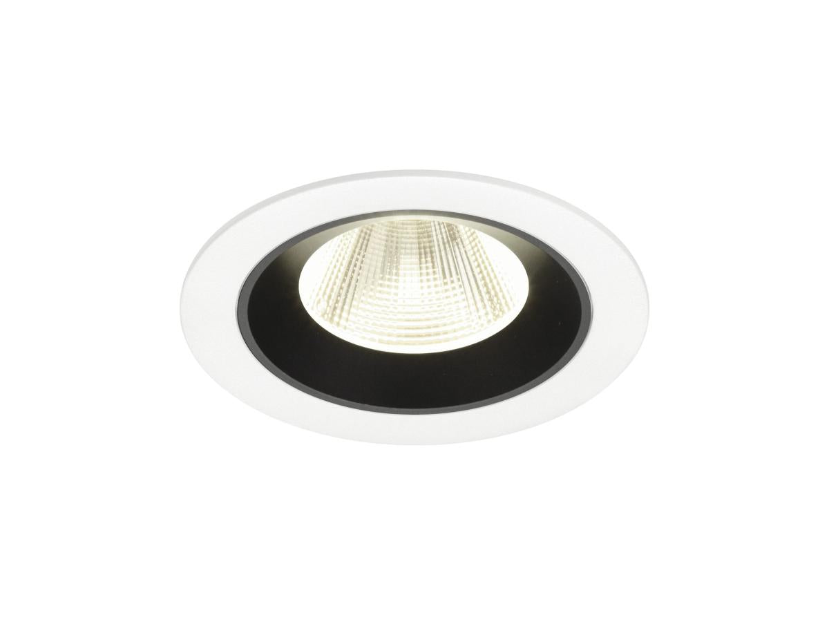 NUMINOS M, Deckeneinbauleuchte weiß/schwarz 4000K 20°