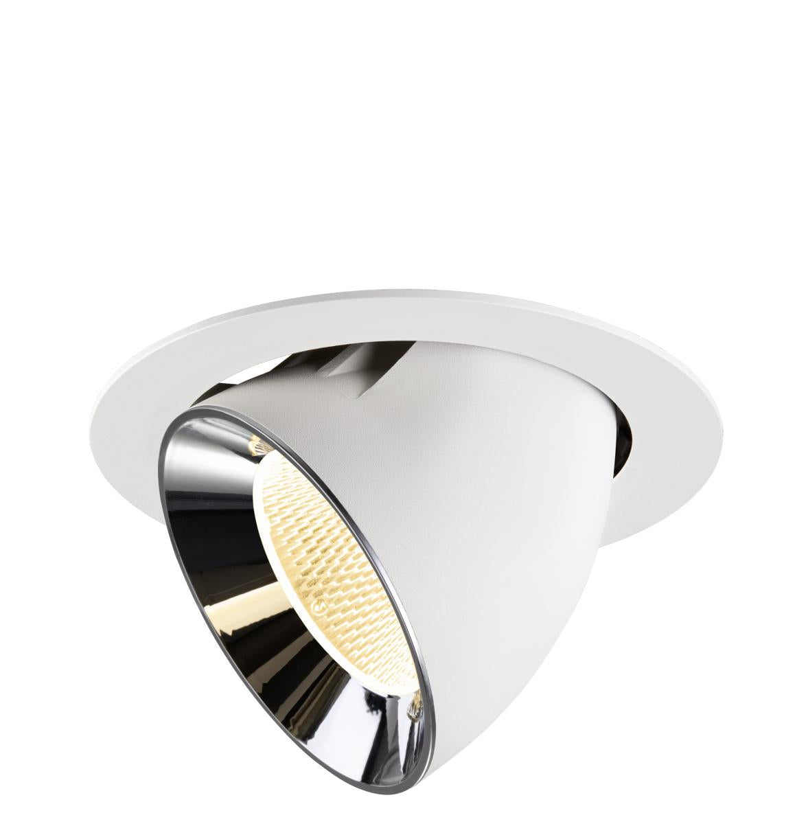 NUMINOS GIMBLE XL, Deckeneinbauleuchte weiß/chrom 3000K 20°