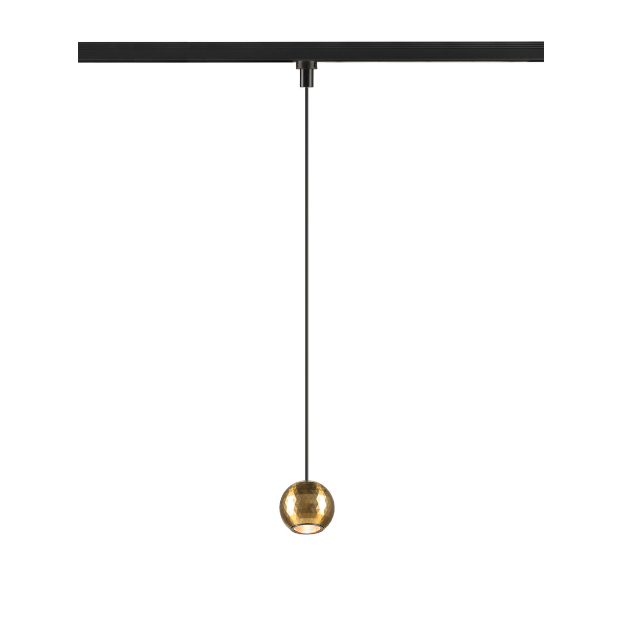 DYSKO, 1~ Pendell. PHASE Pendellänge 200cm 2700K 36° sw/gold