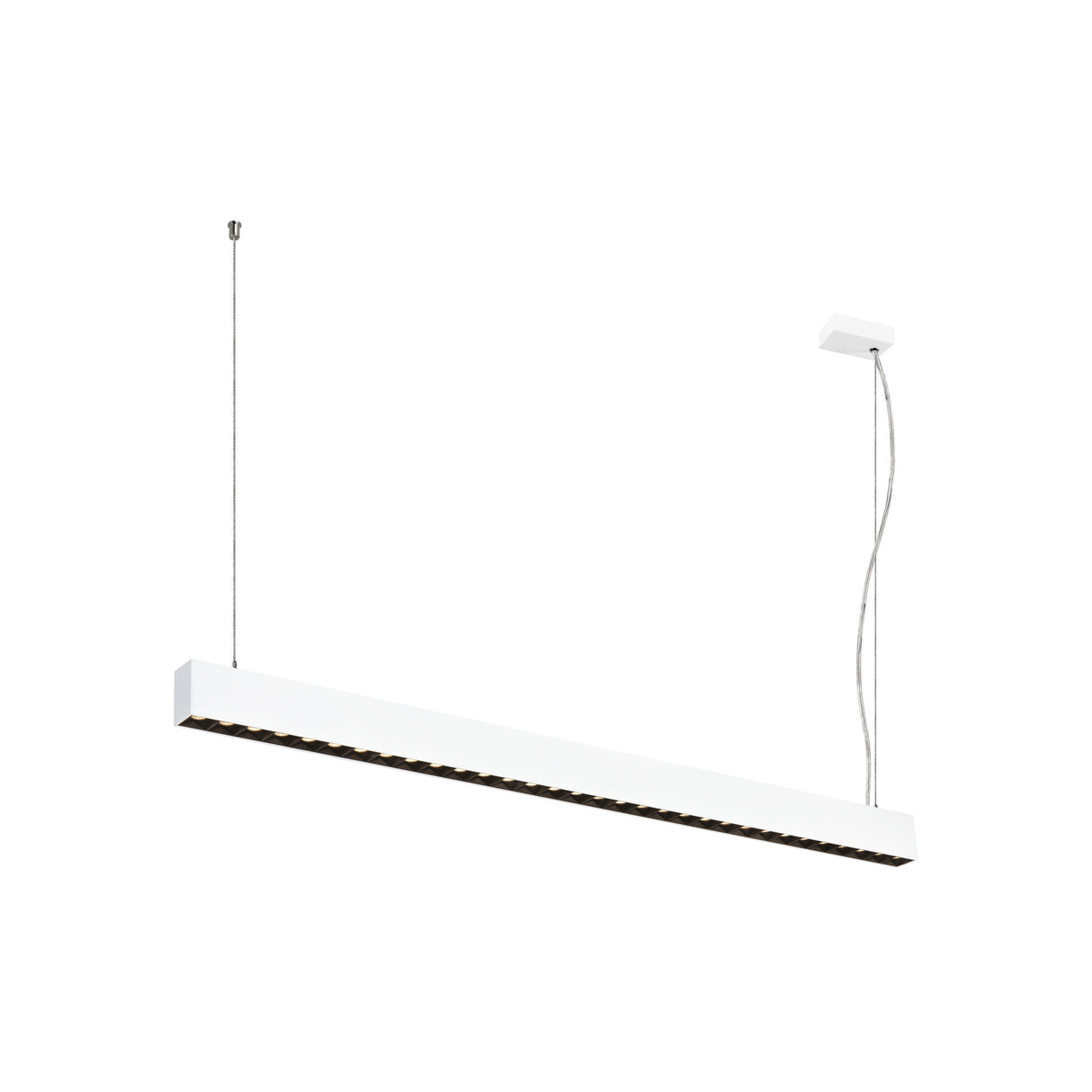 GLENOS® PRO, Pendelleuchte, DALI, UGR16, 3000K, 75°, ws/sw