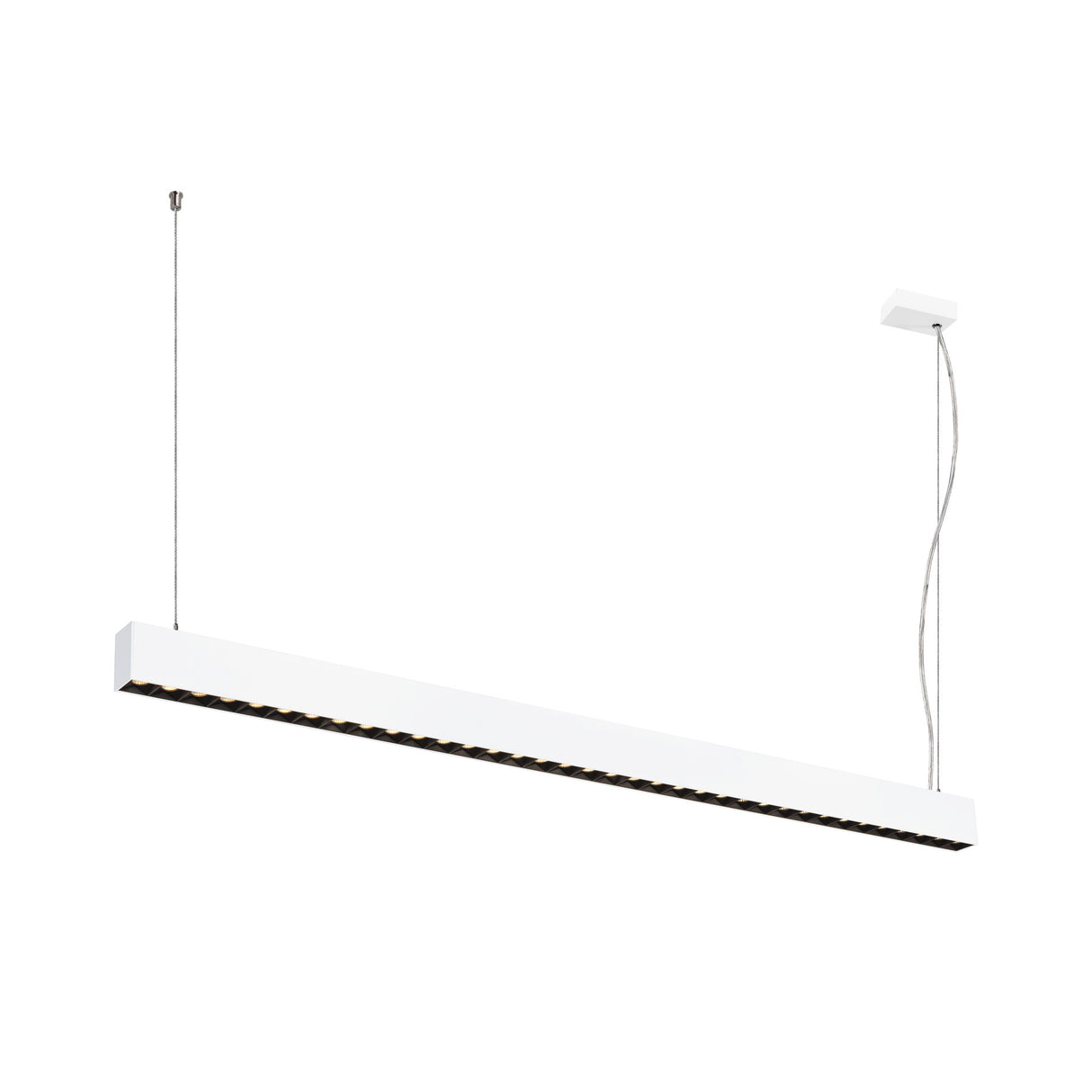 GLENOS® PRO, Pendelleuchte, DALI, UGR16, 3000K, 75°, ws/sw