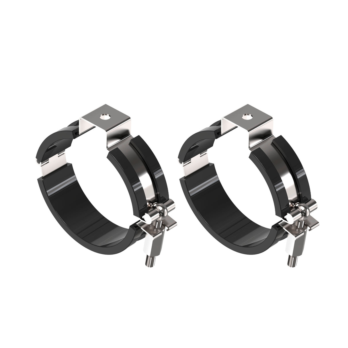 TUBULAR P, SURFACE MOUNTING BRACKET/RUBBER 2PCS
