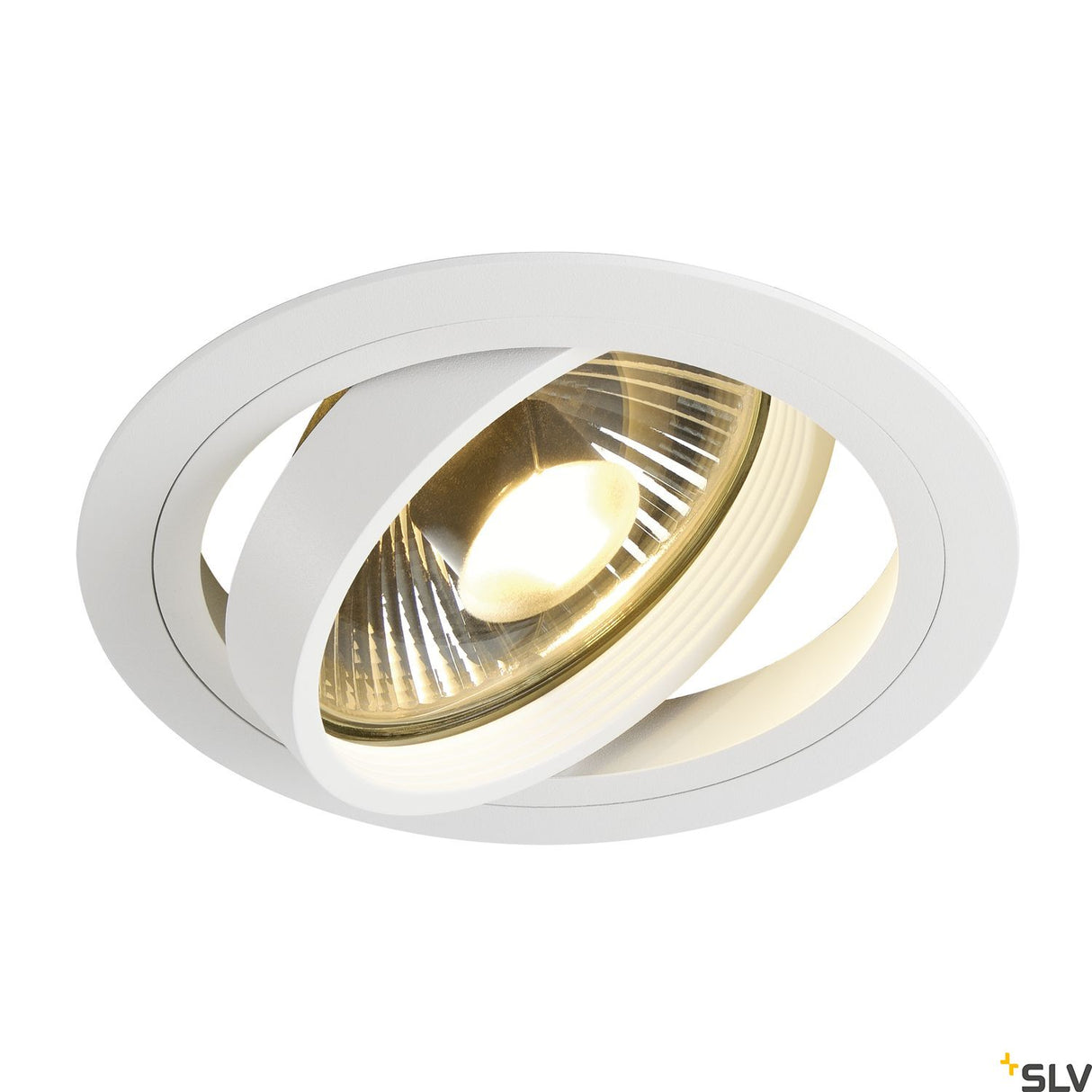 NEW TRIA ES111 Downlight, max. 75W, rund, aluminium, weiß