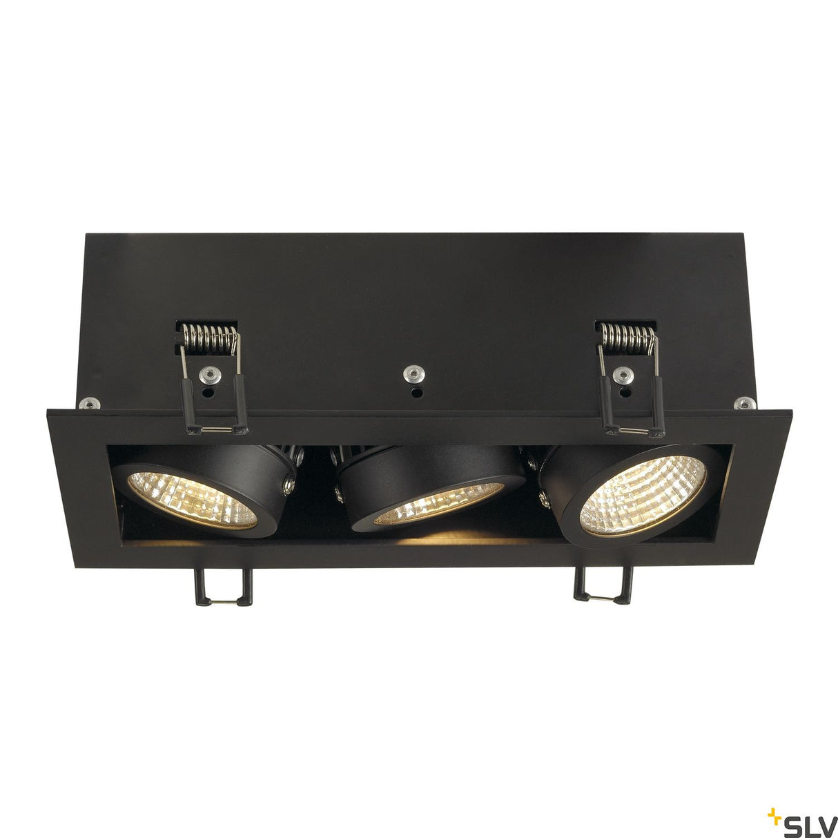 KADUX LED Triple DL Set, 3000K, 38°, mattschwarz