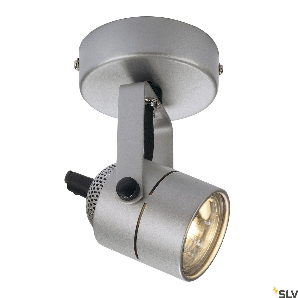 SPOT 79 GU10, max. 50W, silbergrau, mit Rosette
