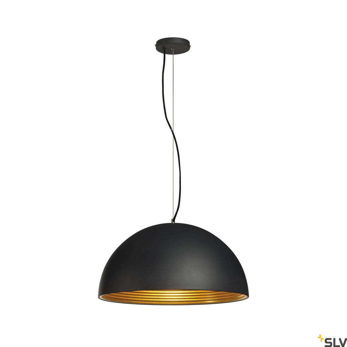 FORCHINI M PD-1 Pendell., E27, max. 40W, rund, schwarz/gold