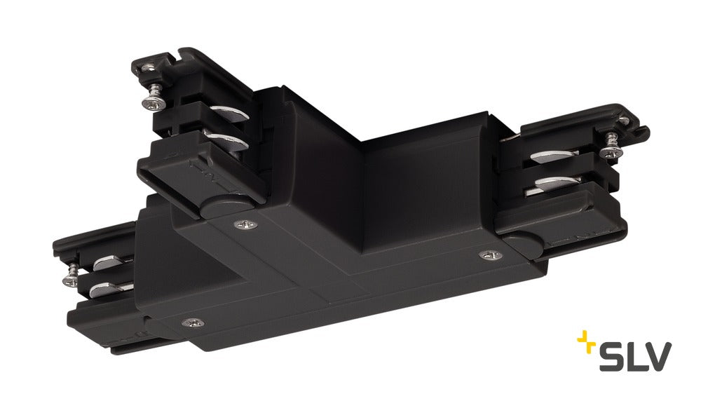 T-Verbinder für 3P.-Schiene, Erde, R-Version, schwarz