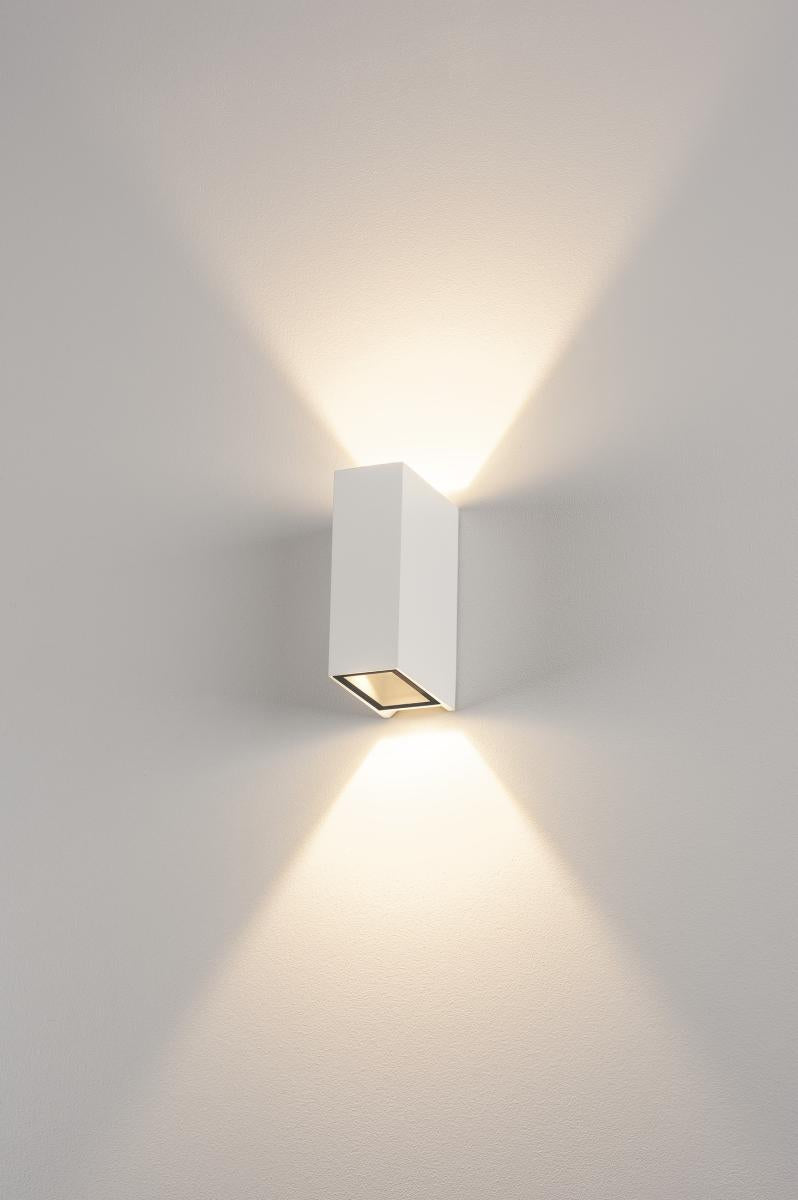 QUAD 2 XL LED Wandleuchte, 2x3,2W, 3000K, weiß