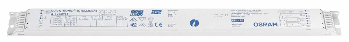 EVG QTi 2x14/24/21//39/220-240 für T5 Multiwatt nicht dimmb.