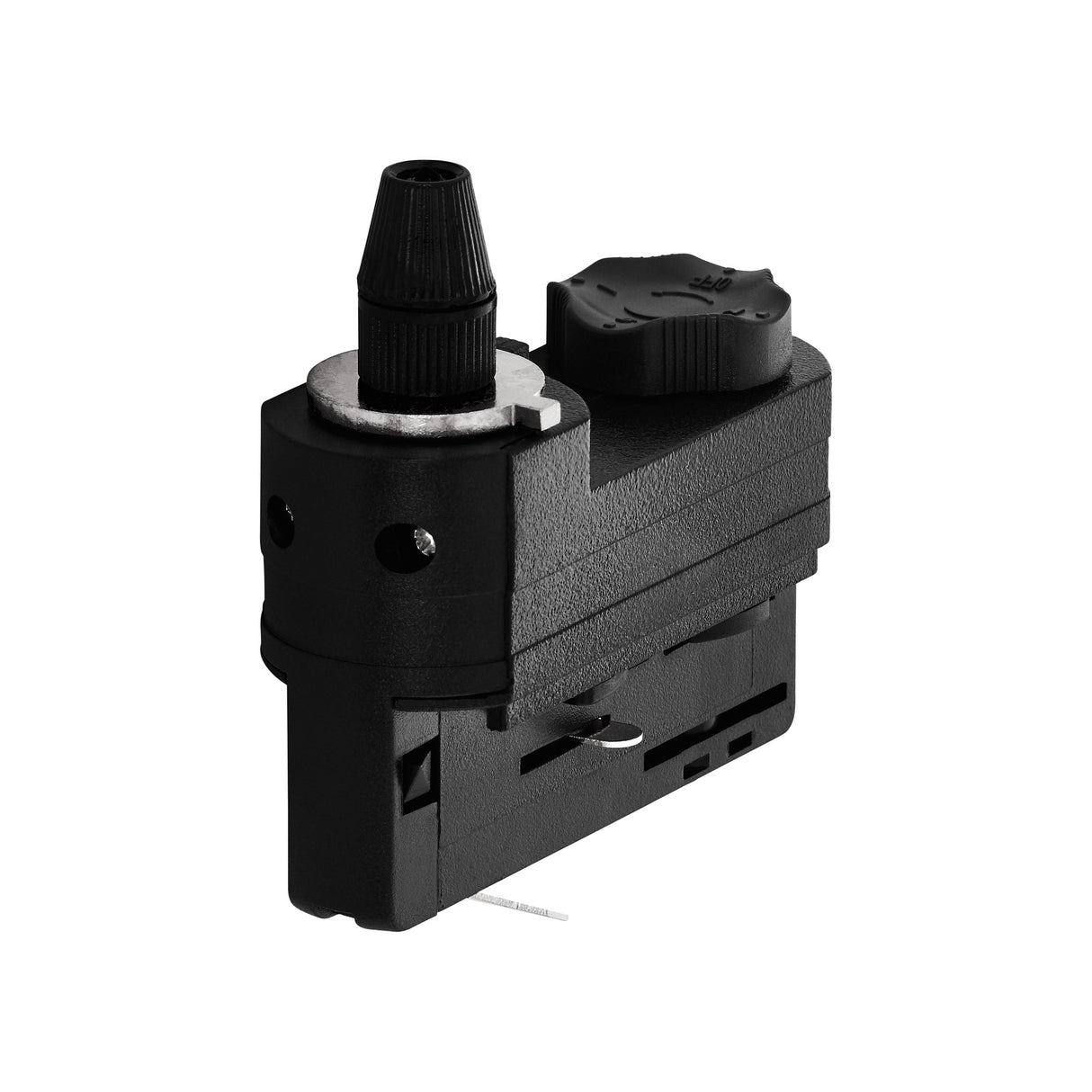 3-Phasen Adapter mit Zugentlastung schwarz Kunststoff