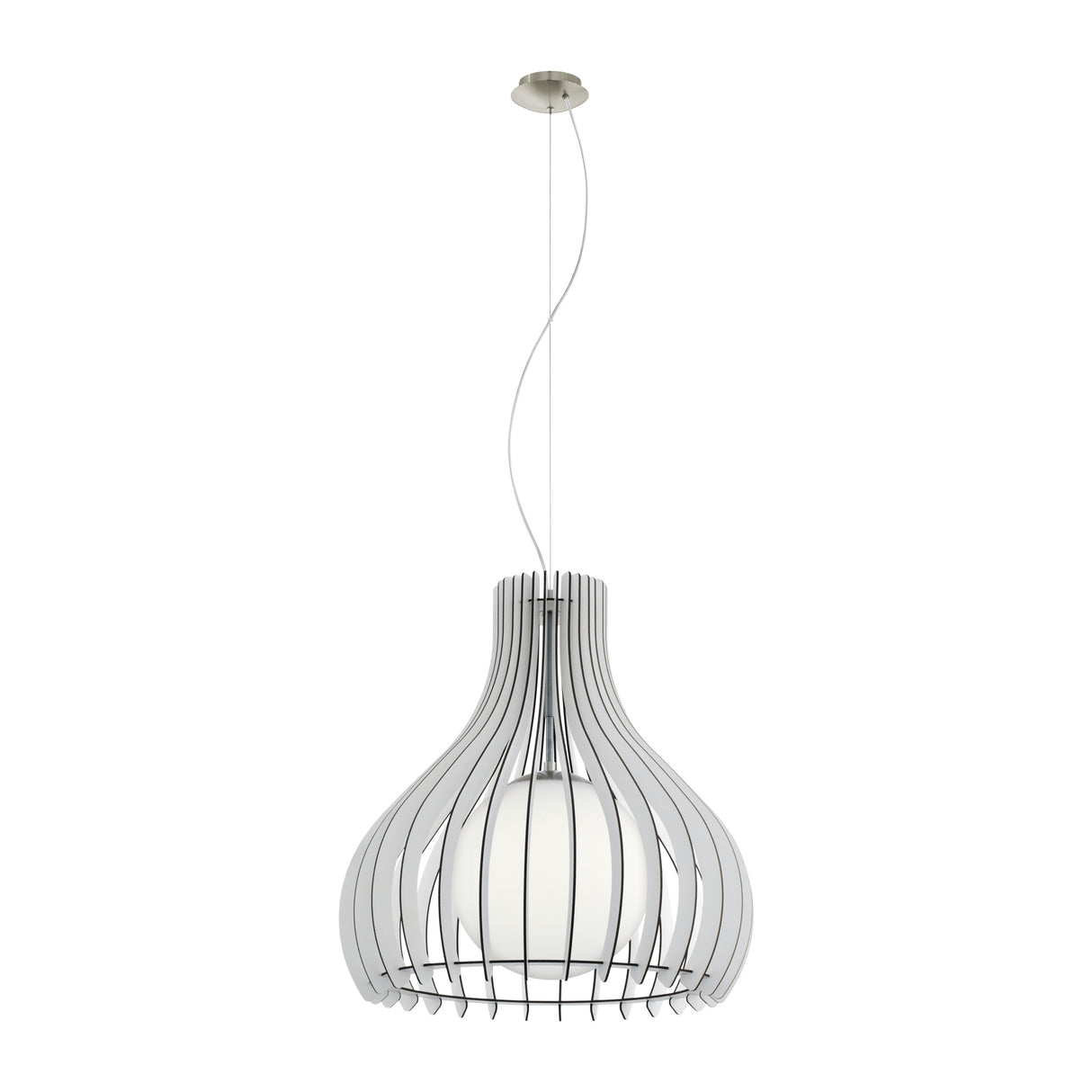 Hängeleuchte "Tindori" Ø500 60W E27 weiß IP20