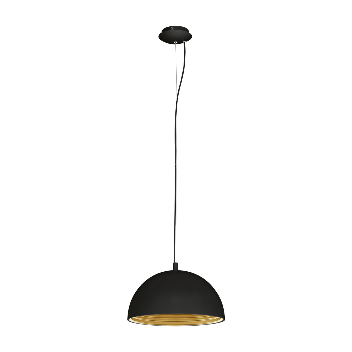 Panderas Pendelleuchte Ø350 60W schwarz/gold IP20