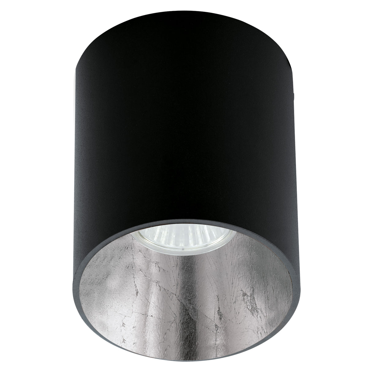 Deckenleuchte "Polasso" rund 35W schwarz / silber IP20