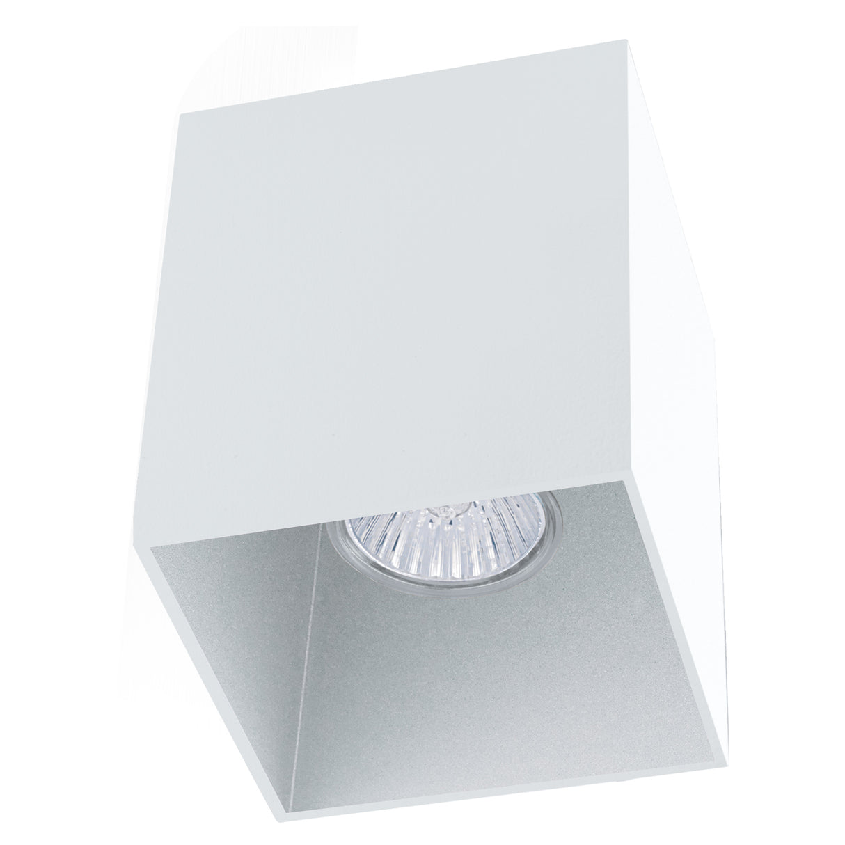 Deckenleuchte "Polasso" eckig 35W weiß / silber IP20