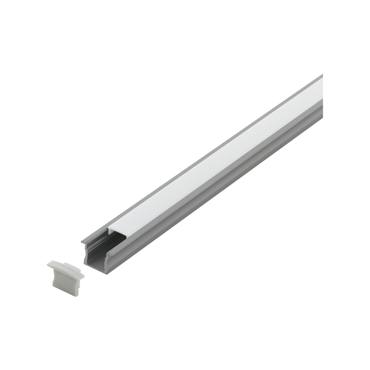 LED-Stripe Profil Einbau mit opaler Abdeckung