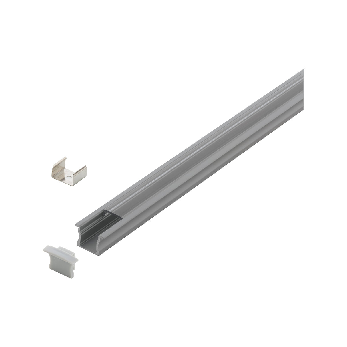 LED-Stripe Profil Einbau mit klarer Abdeckung