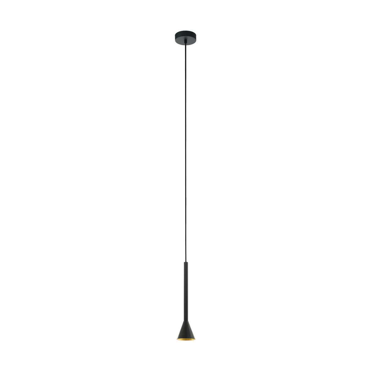 Canalello 35W außen schwarz, innen gold IP20