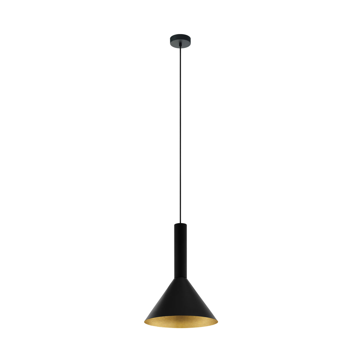 Canalello 40W außen schwarz, innen gold IP20