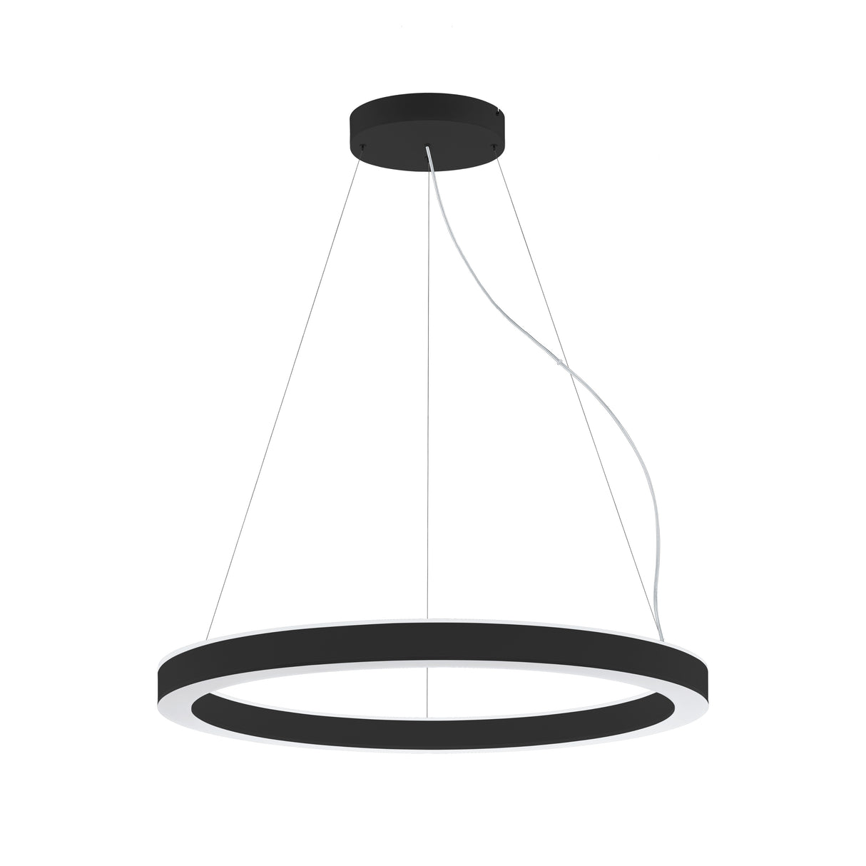 Pastrengo PL Ø 900 114W 8124lm 830 IP20 schwarz L-3000mm
