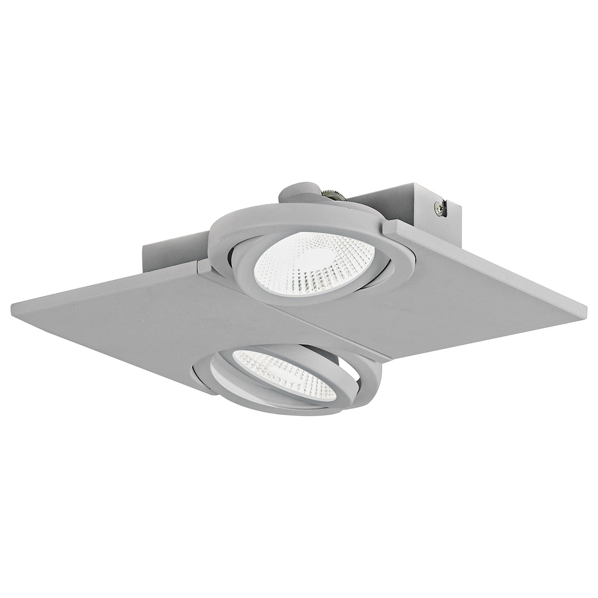 LED Anbauleuchte 'Brea Pro' 2flg. 2x 9W 4000K silber IP20
