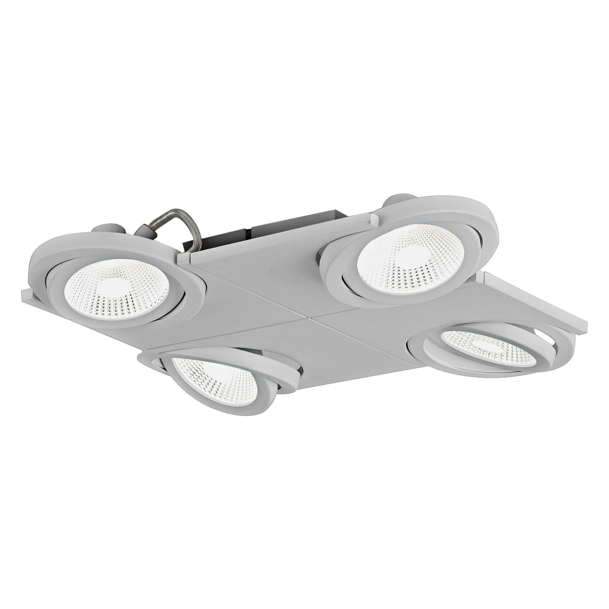 LED Anbauleuchte 'Brea Pro' 4flg. 4x 9W 4000K silber IP20