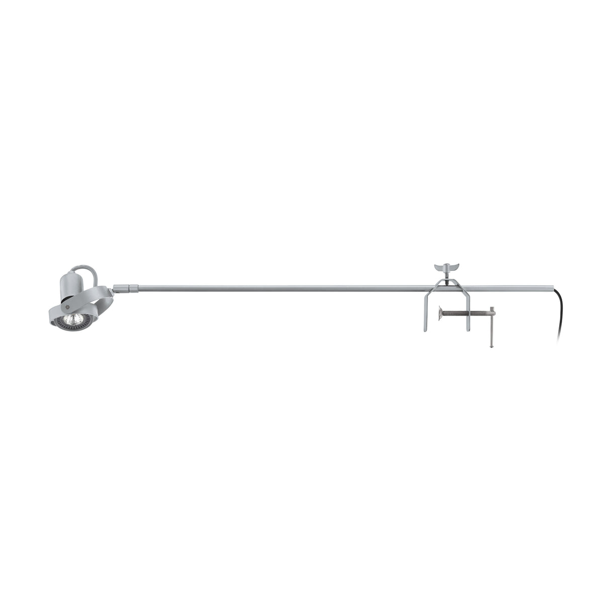Displayleuchte mit Klemmvorrichtung 35W GU10 grau IP20