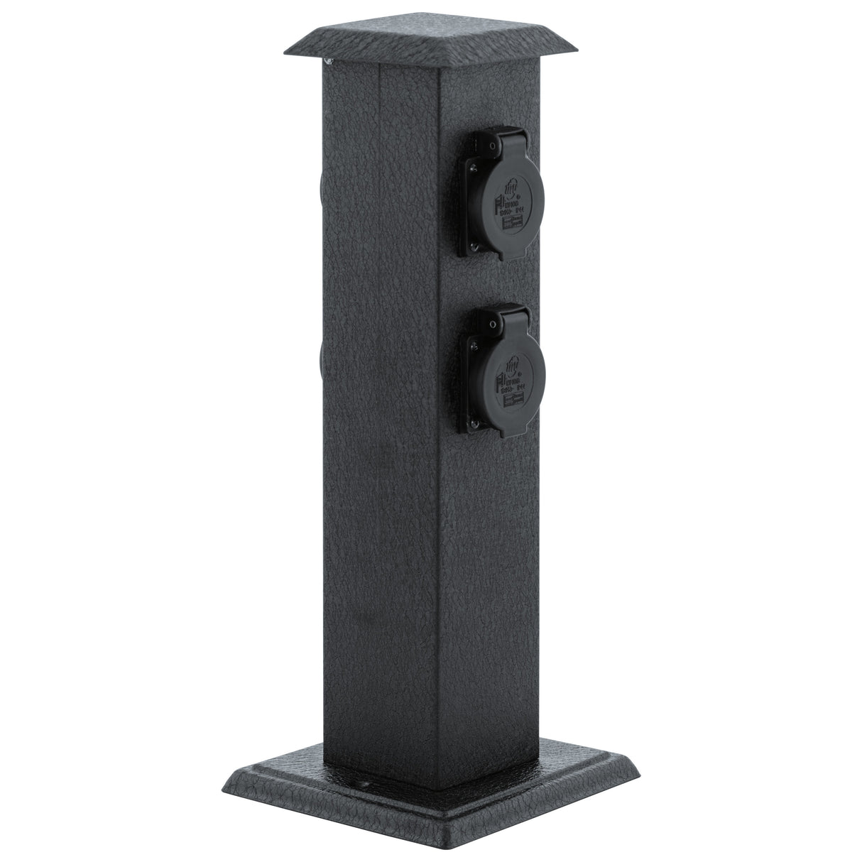 Steckdosensäule Park 4, stahl/schwarz, IP44