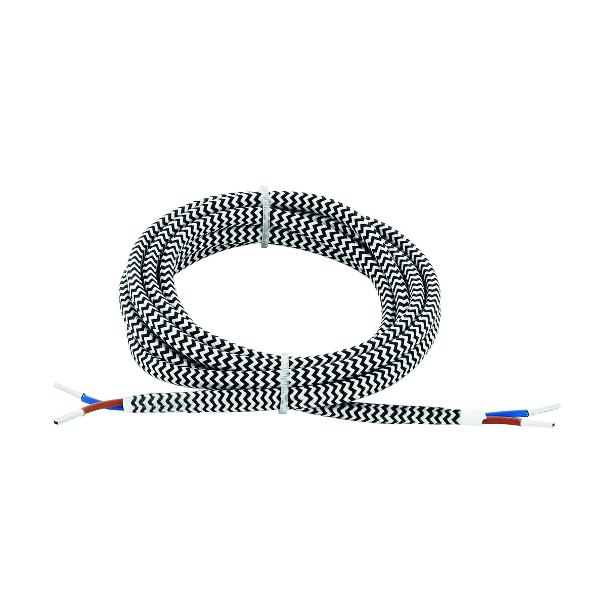 Zubehör TEXTILKABEL 2X0,75 L-10M SCHWARZ/WEISS