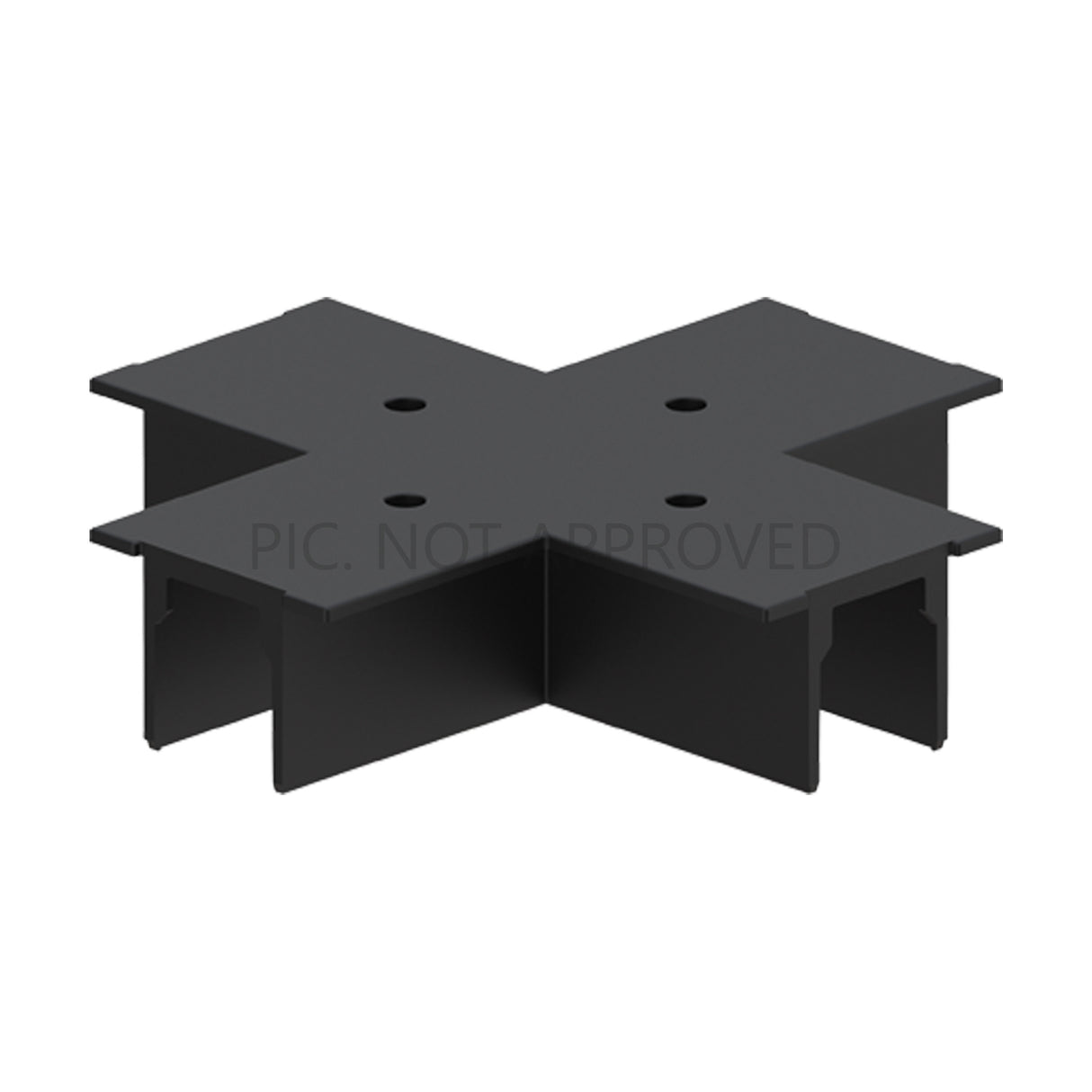 TRACK ON DALI ABDECKUNG SCHWARZ ZU X-VERBINDER EINBAU