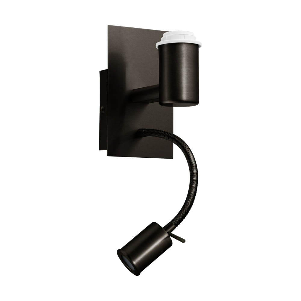 PASTERI PRO FLEX Wandleuchte 1xE27 40W+LED 3,5W, schwarz