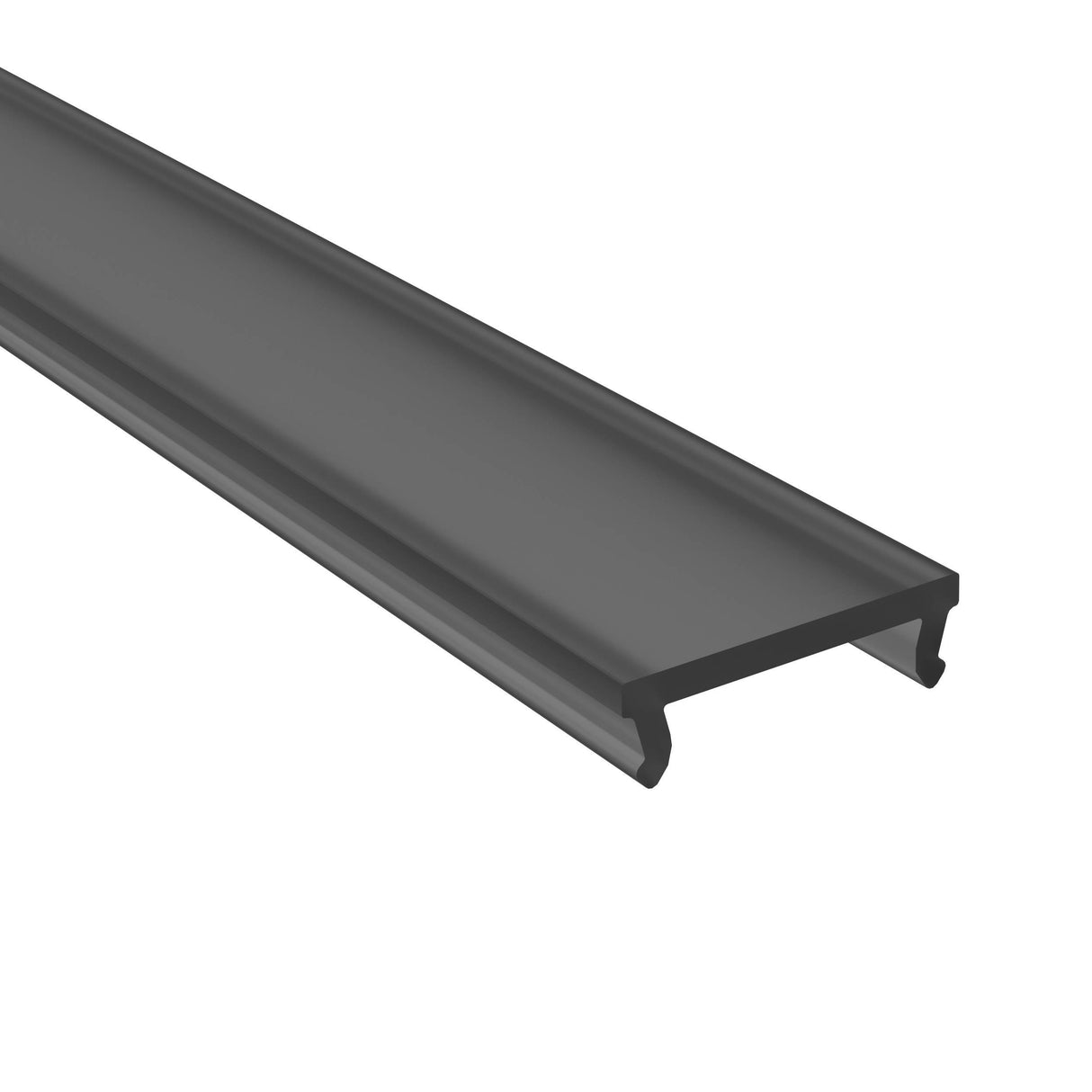 LEDLINE20 PMMA Abdeckung flach schwarz, L-2020 B-17,8 H-5,2