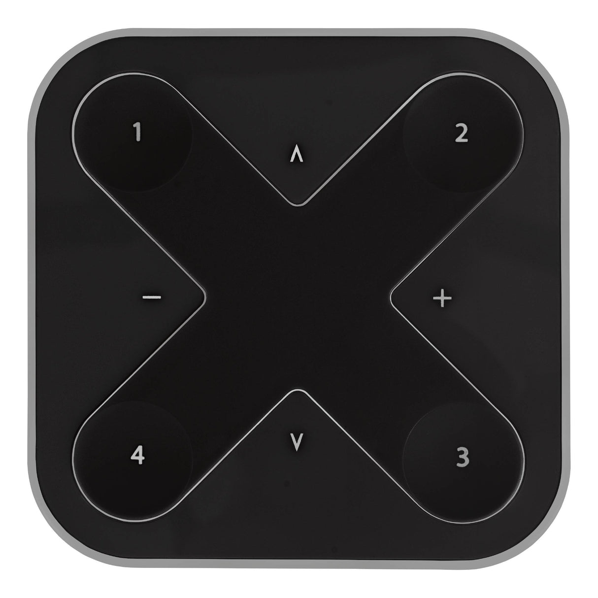 Wandschalter BasicDIM Wireless für Casambi 4-Szenen, schwarz