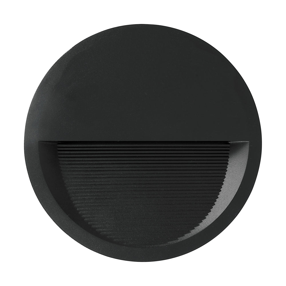 "ZIMBA" LED-WANDEINBAULEUCHTE Ø-202 SCHWARZ