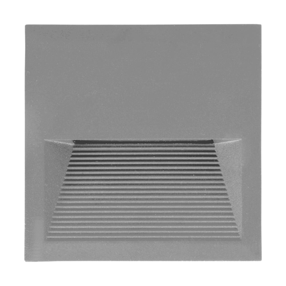 "ZIMBA" LED-WANDEINBAULEUCHTE 136X136 GRAU