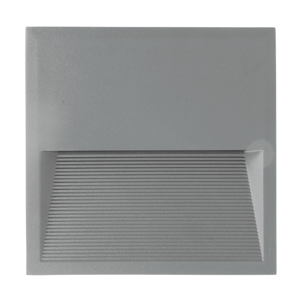 "ZIMBA" LED-WANDEINBAULEUCHTE 201X201 GRAU