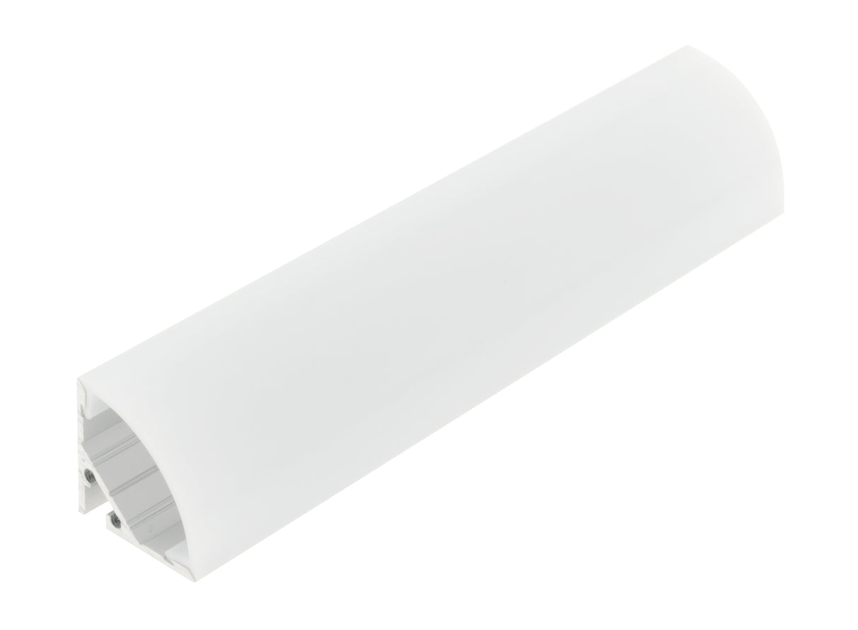 PMMA Abdeckung SP rund opal - L-2000mm B-25mm H-25mm