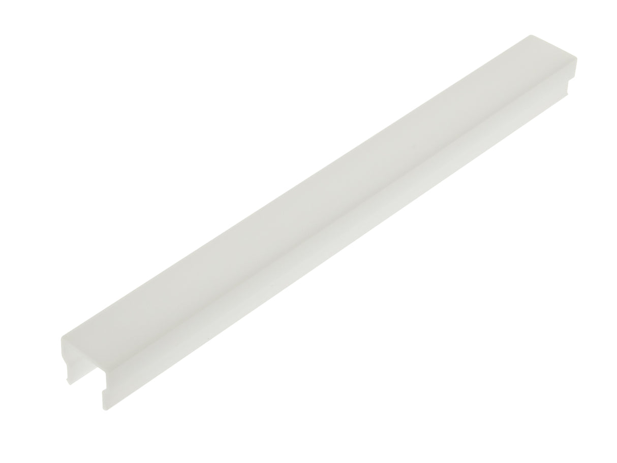 PMMA Abdeckung KLR eckig opal - L-2000mm B-14mm H-12,4mm
