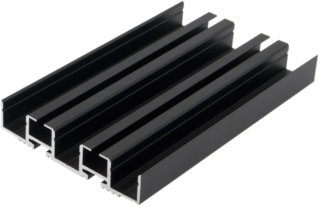 Aluminiumprofil LBG / schwarz, L-2000mm B-90mm H-19mm