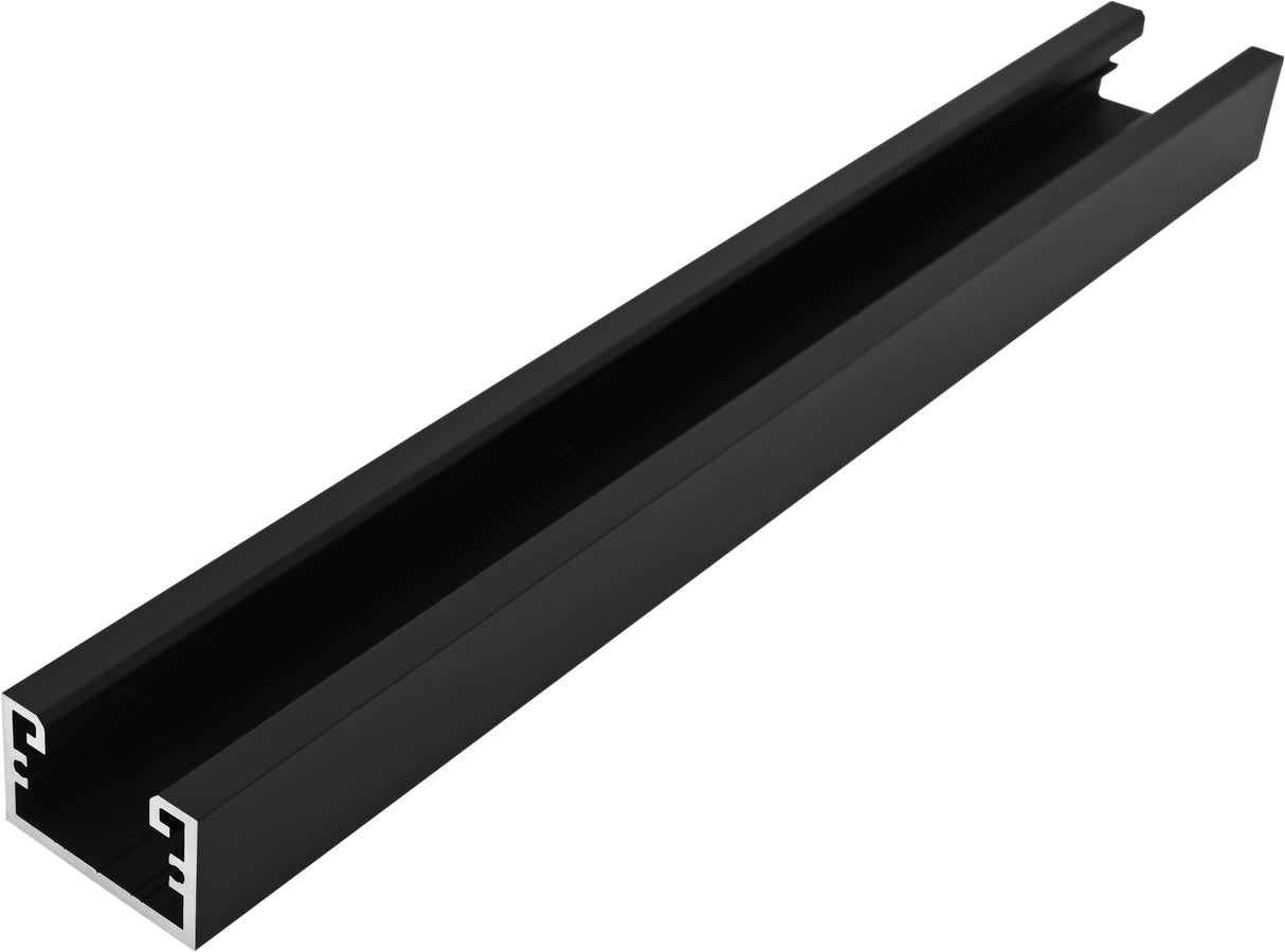 Aluminium Profil LBA / schwarz, L-2000mm B-30mm H-19mm