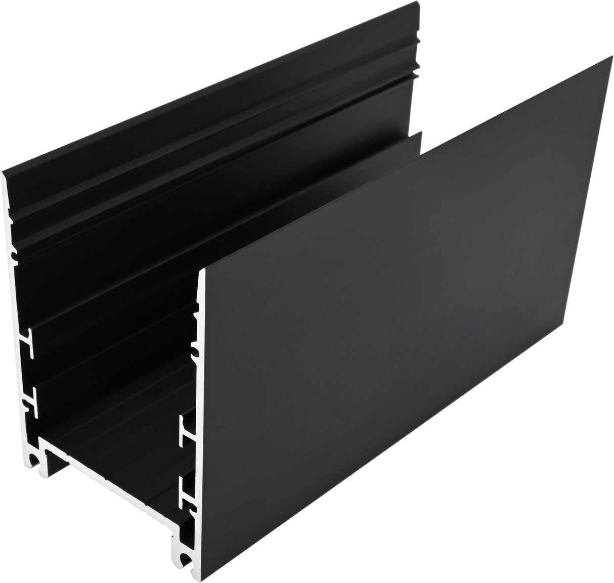 Aluminiumprofil SLH / schwarz, L-2000mm B-60mm H-80mm