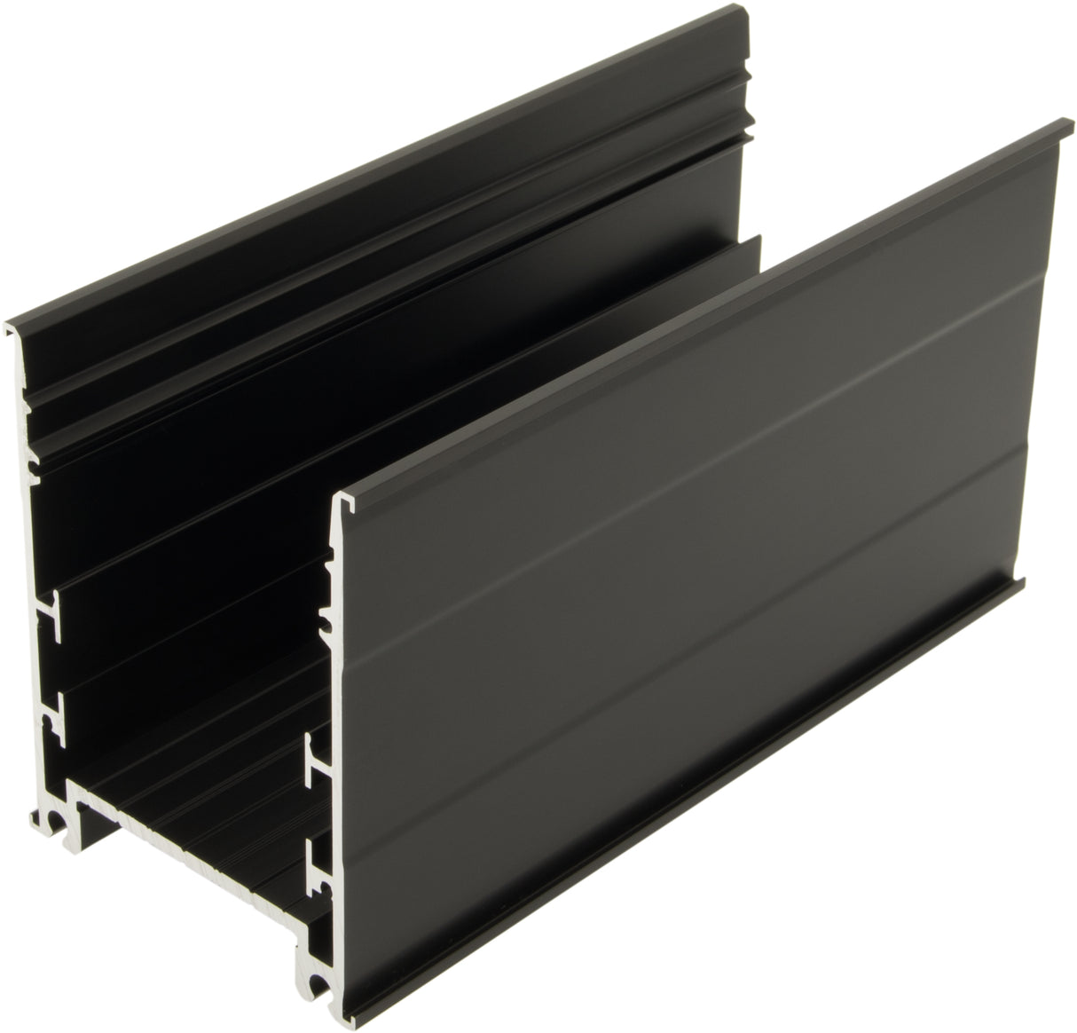 Aluminiumprofil SLO / schwarz, L-2000mm B-60mm H-80mm
