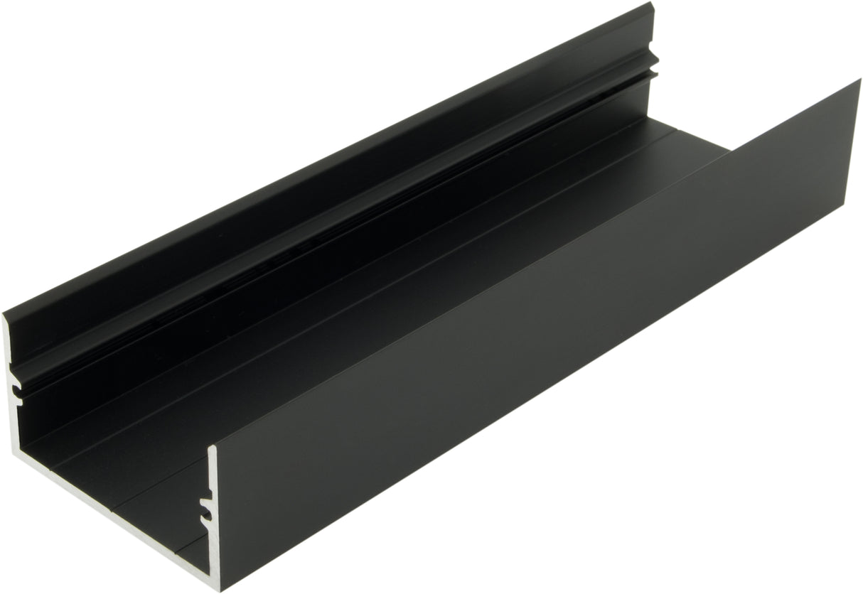 Aluminiumprofil MFL L-2000mm B-45mm H-25mm schwarz