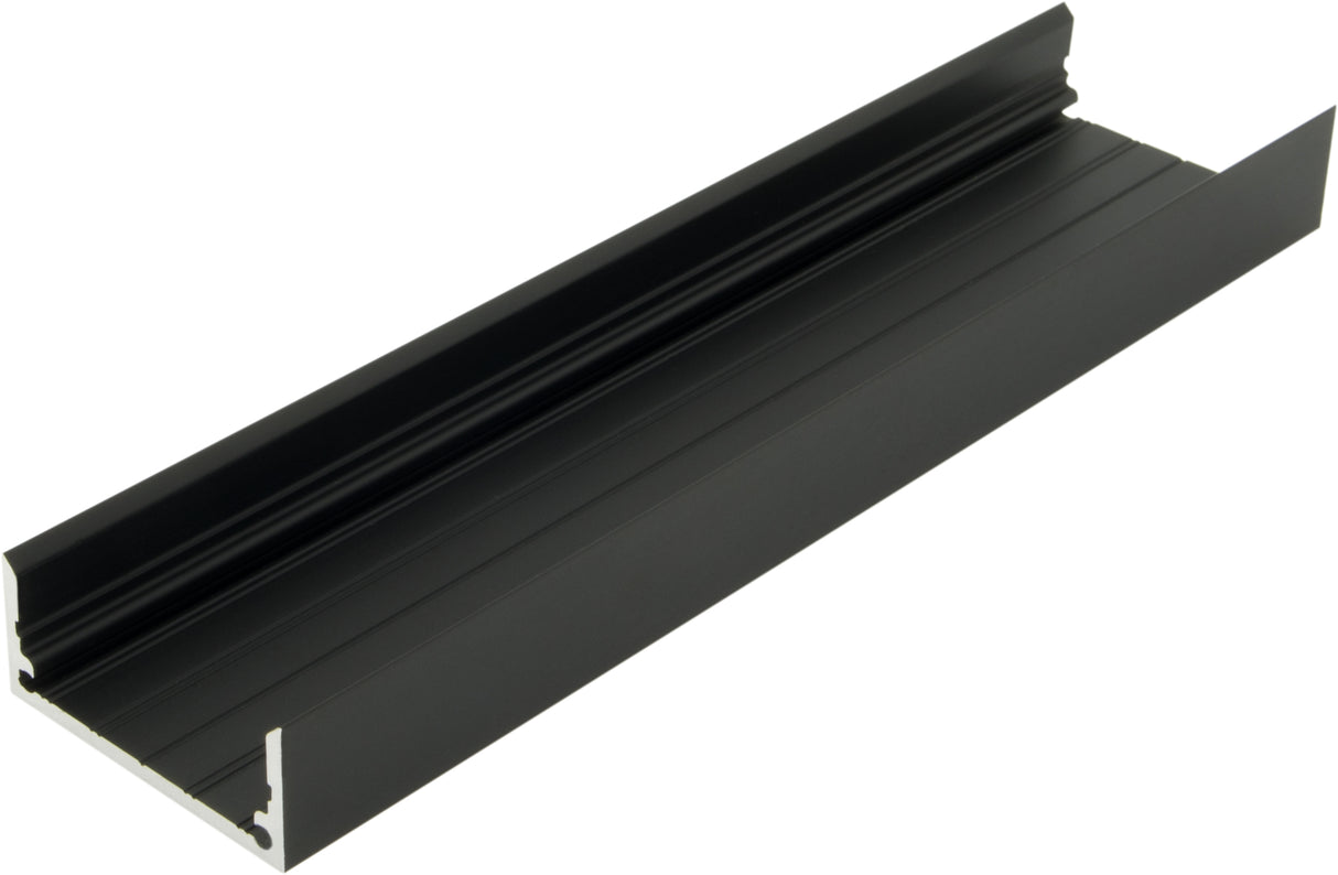 Aluminiumprofil CLF L-2000mm B-35mm H-15mm schwarz