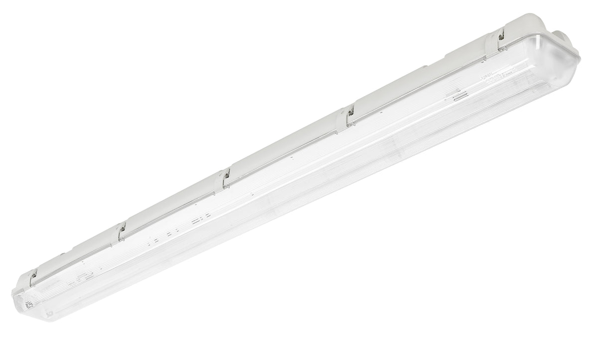 Dewy IP65 für 2xT8 LED Tube 100-240V 1265mm IP65 PC/PC grau